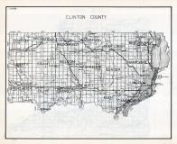 Clinton County Map, Iowa State Atlas 1930c